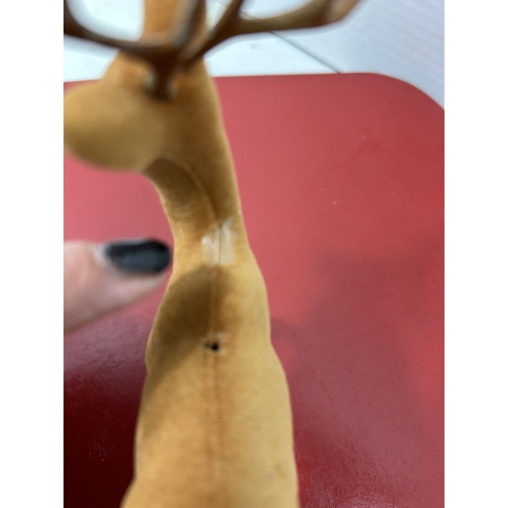 Vintage Flocked Deer Buck - Picture 10 of 12